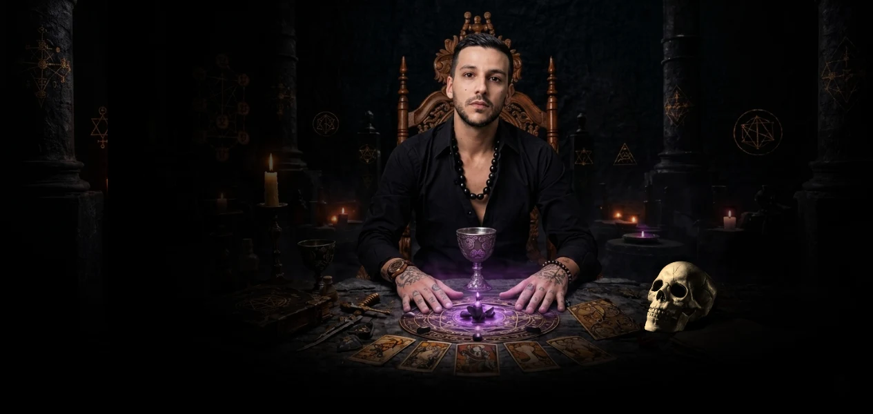 Azazel Qayin diante de seu altar